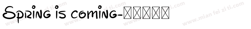 Spring is coming字体转换